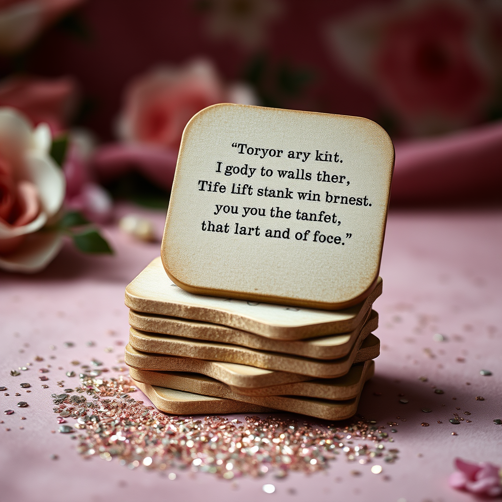 "Coaster with someone else's border wall quote."